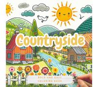 Countryside Bold & Easy Coloring Book: Stress-Free Scenes & Beautiful Serene Scenery for Kids or Adults