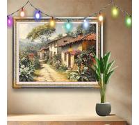 Countryside Diamond Art Kits for Adults,5D Full Drill DIY Diamond Painting Landscape,Rhinestone Embroidery Arts Crafts,Diamond Art for Home Wall Decor,Painting by Numbers Kit (133x100cm) 58F-4039