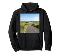 Countryside Road Rolling Fields Rural Landscape Scene Pullover Hoodie