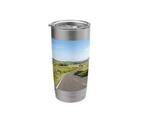 Countryside Road Rolling Fields Rural Landscape Scene Stainless Steel Insulated Tumbler