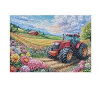 Countryside Tractor 300 Pc DIY Jigsaw Puzzle Puzzles for Adults Teens Hard Challenging Team Building Stress Reducing Autumn Rigid Cardboard 300 PCS/40x28cm