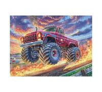 Countryside Tractor 500 Pc DIY Jigsaw Puzzle Puzzles for Adults Teens Hard Challenging Team Building Stress Reducing Autumn High-grade Rigid Cardboard 500 PCS/52×38cm
