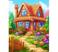 Countryside Whispers: Farmhouses Among Flowers - A Peaceful Coloring Experience 500 pages.: Escape to the country through pages of farmhouse bliss and blooming joy.