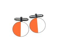 County Armagh Cufflinks - Orange & White Irish Colours - Gaelic Football & Hurling Fan Gift - Home County Allegiance Accessory - Groomsmen & Heritage