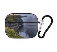 County Clare The Cliffs AirPods Pro 2 Case Cover, Shockproof Hard Shell Protective Case for Women Men, Compatible with Airpod Pro Case 2nd/1st Generation with Keychain-Black