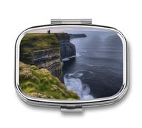 County Clare The Cliffs Pill Box Pill Case Cute Pill Organizer Pill Holder Medicine Pill Organizer Pill Container Daily Pill Organizer Small Pill Box Pill Case for Purse Pocket