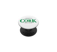 County Cork Ireland Green and Black Print PopSockets Adhesive PopGrip