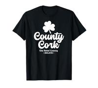 County Cork Ireland The Rebel County Shamrock White T-Shirt