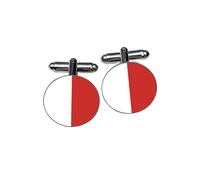 County Derry Cufflinks - Red & White Irish Colours - Gaelic Football & Hurling Fan Gift - Home County Allegiance Accessory - Groomsmen & Heritage