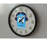 COUNTY DUBLIN 10 INCH (25cm) GAELIC FOOTBALL WALL CLOCK - PERSONALISED G A A FOOTBALL GIFTS - SELECT ANY NAME AND NUMBER TO BE PRINTED ONTO OUR GAELIC FOOTBALL CLOCKS!