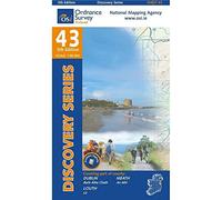 County Dublin, Louth & Meath Map | Drogheda & Balbriggan | Ordnance Survey Ireland | OSI Discovery Series 43 | Ireland | Walks | Hiking | Maps | Adventure: Louth, Meath, West Meath (Irish Discovery)