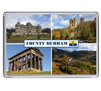 County Durham Souvenir Acrylic Fridge Magnet (Standard: 70x45mm)
