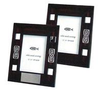 County Engraving Hand Carved Wooden Photo Frame 4" x 6" Personalised - Enter Your Own Custom Text