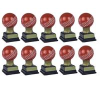 County Engraving Personalised 3D Red Cricket Ball Trophy Award Engraved - Enter Your Own Custom Text (2)