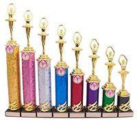 County Engraving Personalised Ballerina Ballet Dance Column Trophy Award Engraved With Any Text (30cm)