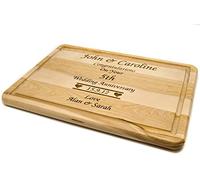 County Engraving Personalised Birch Wood Chopping Board, Laser Engraved With Any Message - Enter Your Own Custom Text