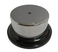 County Engraving Personalised Black Trophy Base Plinth With Silver Plated Band For Trophies Cups Claret Jugs - Enter Your Own Custom Text (Medium)