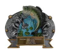 County Engraving Personalised Cyclone Bass Fishing Angling Trophy Award Any Text Engraved - Enter Your Own Custom Text