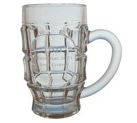 County Engraving Personalised Dimple Glass Tankard Gift for Father's Day, Anniversaries, Birthdays and Christmas - Enter Your Own Custom Text