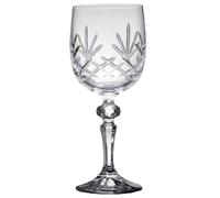 County Engraving Personalised Engraved 220ml 24% Lead Crystal Cut Tall Wine Glass with Gift Box - Enter Your Own Custom Text