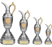 County Engraving Personalised Engraved Antique Silver Golf Cup Claret Jug Trophy Award, 4 Sizes - Enter Your Own Custom Text (260mm)