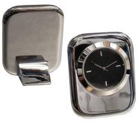 County Engraving Personalised Engraved Chrome Plated 60mm Miniature Cushion Style Clock Executive Desk Gift - Enter Your Own Custom Text