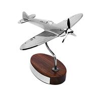 County Engraving Personalised Engraved Hand Cast Spitfire Aeroplane Flying Award on Wooden Base - Enter Your Own Custom Text