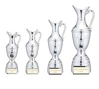 County Engraving Personalised Engraved Metallic Electro Plated Silver Golf Cup Claret Jug Trophy Award, in 4 Sizes - Enter Your Own Custom Text (Extra Large)