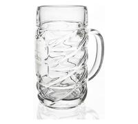 County Engraving Personalised Giant 1 Litre Glass Stein Tankard, Any Name Engraved Panel - Enter Your Own Custom Text