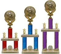 County Engraving Personalised Go Kart Motor Sport Trophy Award Tier Column American Style Award Engraved With Any Text (Large)