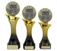 County Engraving Personalised Gold And Black Shard Field Hockey Trophy Award 3 Sizes - Enter Your Own Custom Text (Large)