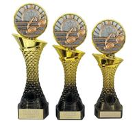 County Engraving Personalised Gold And Black Shard Male Swimming Trophy Award 3 Sizes Engraved With Any Text - Enter Your Own Custom Text (Medium)