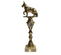 County Engraving Personalised Gold Dog Show Obedience Column Trophy Award Engraved With Your Text