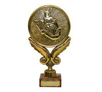 County Engraving Personalised Gold Metal Go-Kart Motor Sport Trophy Racing Award Engraved - Enter Your Own Custom Text (Small)