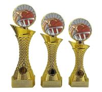 County Engraving Personalised Gold Shard Basketball Trophy Award 3 Sizes Engraved With Any Text - Enter Your Own Custom Text (Large)