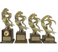 County Engraving Personalised Gold Surfing Surf Boarding Trophy Award In 4 Sizes Engraved With Any Text (Medium)