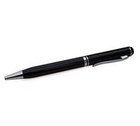 County Engraving Personalised Harvard Executive Biro Ballpoint Pen Refillable Engraved - Enter Your Own Custom Text (Black with Silver Trim)