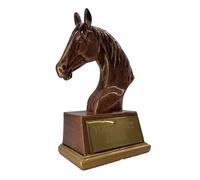 County Engraving Personalised Horse Head Trophy, Horse Show Trophy, Racing, Riding, Equestrian Award - Enter Your Own Custom Text (Bronze)