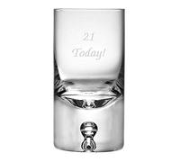County Engraving Personalised Pair of 1.8oz Bubble Base Shot Glasses Engraved Free