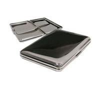 County Engraving Personalised Plain Chrome Kingsize cigarette case Engraved Free With Any Message