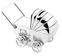 County Engraving Personalised Pram Money Box, Engraved Baby Children's Christening Gift - Enter Your Own Custom Text…