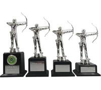County Engraving Personalised Silver Male Archery Archer Trophy Award In 4 Sizes Engraved - Enter Your Own Custom Text (Extra Large)