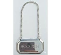 County Engraving Personalised Silver Plated Decanter Label Tag Chain - Engraved Gin Whisky Brandy (Scotch)