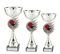 County Engraving Personalised Silver Table Tennis Cup Trophy Award In 3 Sizes Engraved - Enter Your Own Custom Text (Small)