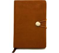 County Engraving Personalised Tan PU Leather Effect Notebook Pad, Travel Journal or Diary, Laser Engraved - Enter Your Own Custom Text (A5 Text And Logo)