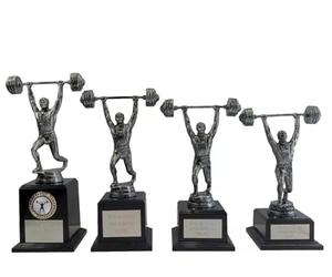 County Engraving Personalised Weightlifting Muscle Gym Fitness Body Building Trophy Any Text Engraved - Enter Your Own Custom Text (Medium)