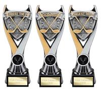 County Engraving Personalised Wolverine Golf Trophy Award In 3 Golf Designs Engraved - Enter Your Own Custom Text (Crossed Golf Clubs)