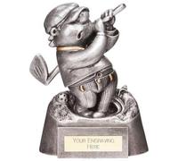 County Engraving The Comical Funny Golf Golfer Trophy, Choice Of 8 Designs. Engraved With Any Message - Enter Your Own Custom Text (In The Bunker)