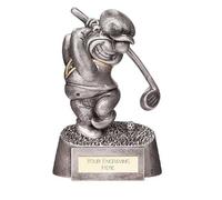County Engraving The Comical Funny Golf Golfer Trophy, Choice Of 8 Designs. Engraved With Any Message - Enter Your Own Custom Text (Longest Drive)