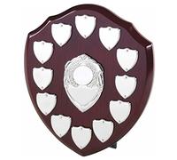 County Engraving The Multi Sport 12 Year Annual Wooden Shield Award Trophy, Personalised Engraved - Enter Your Own Custom Text
